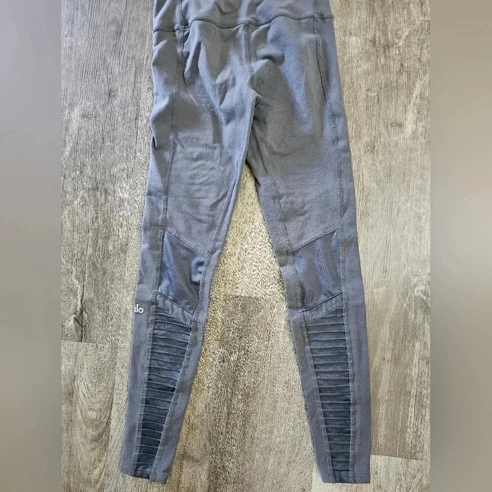 Alo Yoga‎ High Waist Moto Legging Dark Grey XS - Picture 6 of 7